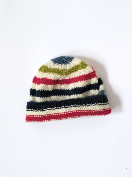 Stripe knit beanie 6-12months
